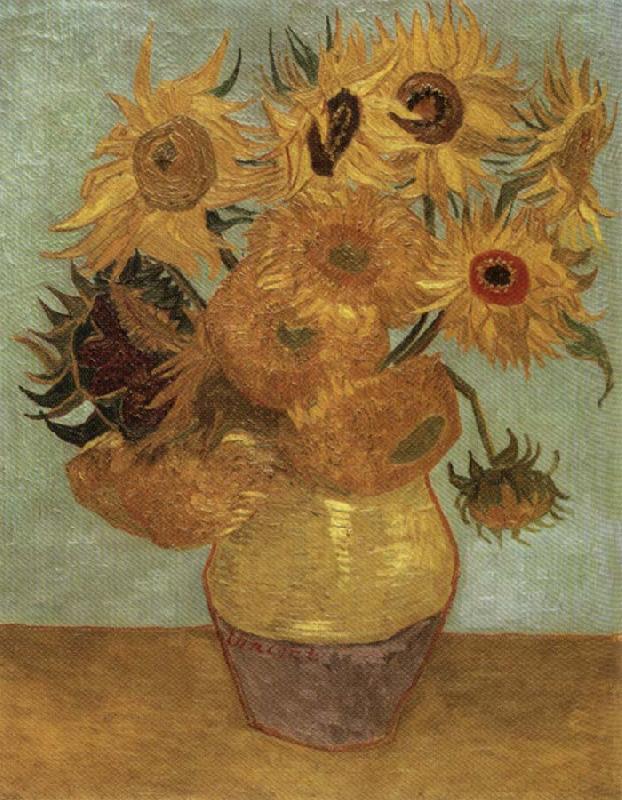 Vincent Van Gogh Sunflowers china oil painting image